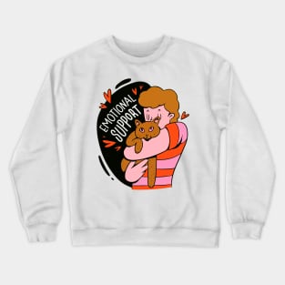 Emotional Support Crewneck Sweatshirt